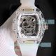 Swiss Replica Richard Mille RM052 Skull Tourbillon 50mm Transparent Case with Diamonds (3)_th.jpg